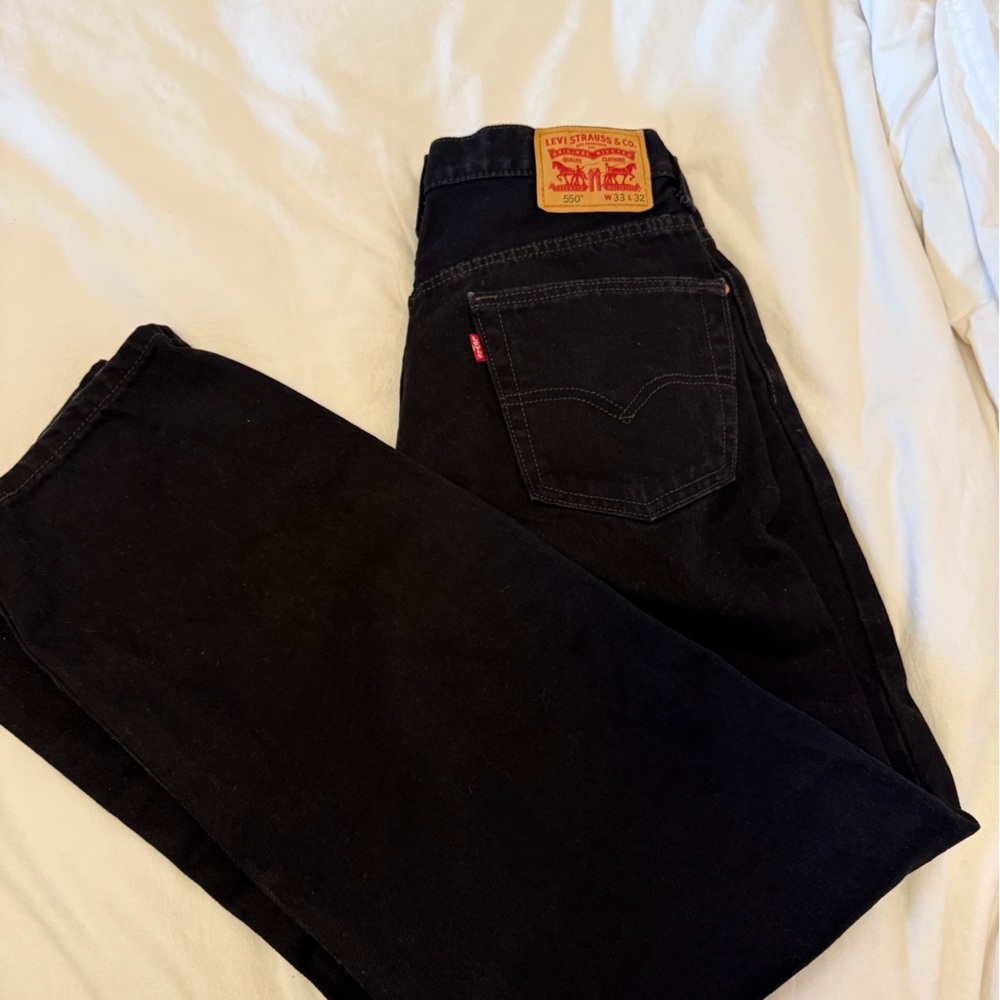 Levi's Jet Black Jeans with Signature Patch